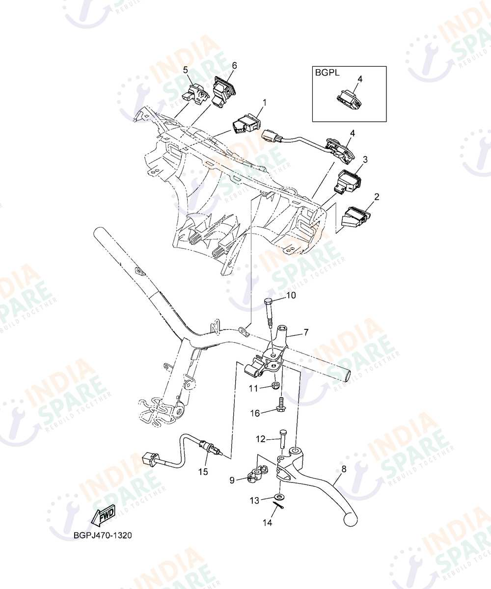 YAMAHA BGPL FASCINO 125CC DISK Series HANDLE SWITCH & LEVER